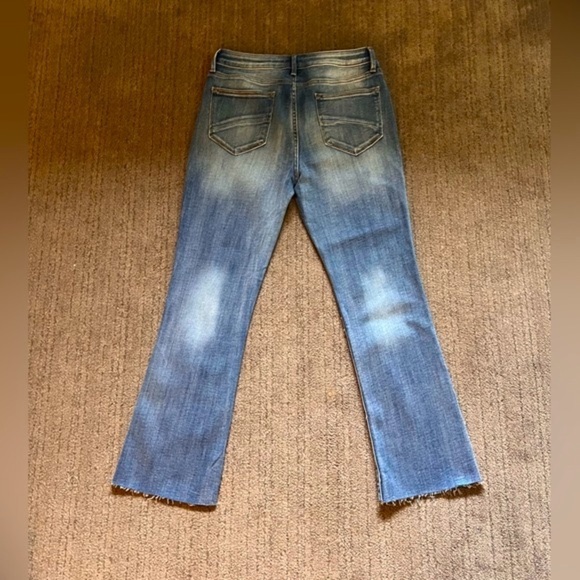 DRIFTWOOD Women’s Kick Flare High Waist Raw Hem ROXY Medium Wash Jeans - Size 29 - Picture 6 of 10